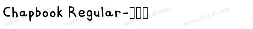 Chapbook Regular字体转换
